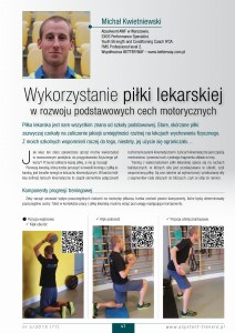 Wykorzystanie piłki lekarskiej w rozwoju podstawowych cech motorycznych