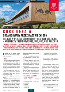 Kurs UEFA A organizowany przez MZPN. Relacja z wyjazdu studyjnego – Red Bull Salzburg