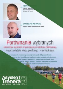 Porównanie wybranych elementów systemów organizacyjnych szkolenia piłkarskiego na przykładzie klubu polskiego i niemieckiego