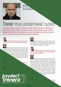 Trener musi podejmować ryzyko