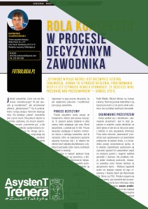 Rola kontekstu w procesie decyzyjnym zawodnika