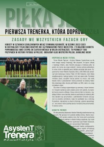 Piłka jest kobietą. Pierwsza trenerka, która doprowadziła swój zespół do Mistrzostwa Polski. Zasady we wszystkich fazach gry