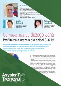 Od małego Jasia do dużego Jana. Profilaktyka urazów dla dzieci 3-6 lat.