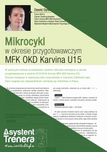 Mikrocykl w okresie przygotowawczym MFK OKD Karvina U15