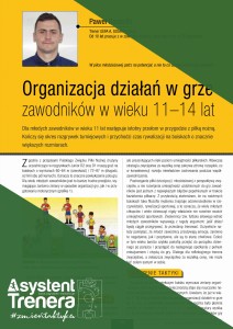 Organizacja działań w grze zawodników w wieku 11–14 lat