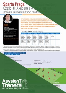 Sparta Praga – relacja ze stażu trenerskiego. Część III – przykładowe jednostki treningowe drużyn młodzieżowych U14-U15