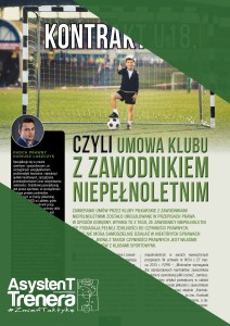 Kontrakt U18, czyli umowa klubu z zawodnikiem niepełnoletnim