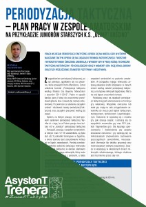 Periodyzacja taktyczna – plan pracy w zespole amatorskim na przykładzie juniorów starszych K.S. Olimp Gościno