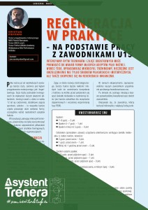 Regeneracja w praktyce – na podstawie pracy z zawodnikami U15
