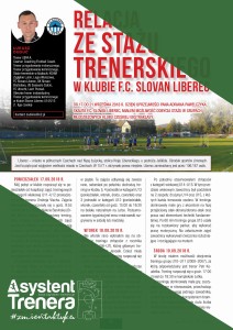 Relacja ze stażu trenerskiego w klubie F.C. Slovan Liberec