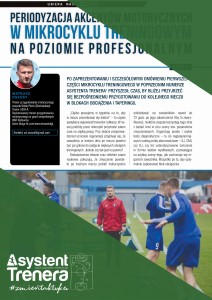Periodyzacja akcentów motorycznych w mikrocyklu treningowym na poziomie profesjonalnym – część II