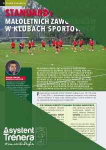 Standardy ochrony małoletnich zawodników w klubach sportowych