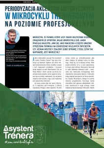 Periodyzacja akcentów motorycznych w mikrocyklu treningowym na poziomie profesjonalnym