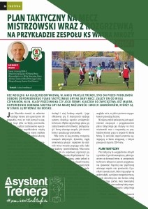 Plan taktyczny na mecz mistrzowski wraz z rozgrzewką na przykładzie zespołu KS Watra Mrozy – część I