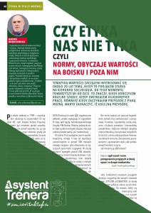 Czy etyka nas nie tyka, czyli normy, obyczaje wartości na boisku i poza nim