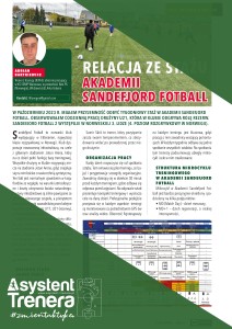 Relacja ze stażu w Akademii Sandefjord Fotball