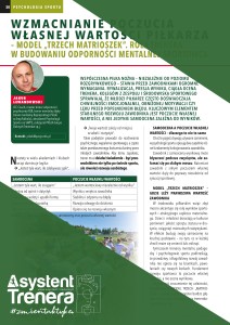 Wzmacnianie poczucia własnej wartości piłkarza – model „trzech matrioszek”. Rola trenera w budowaniu odporności mentalnej sportowca