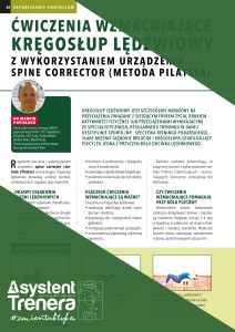 Ćwiczenia wzmacniające kręgosłup lędźwiowy z wykorzystaniem urządzenia Spine Corrector (metoda Pilatesa)