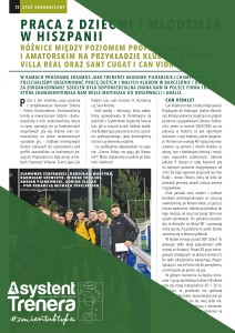 Praca z dziećmi i młodzieżą w Hiszpanii. Różnice między poziomem profesjonalnym i amatorskim na przykładzie klubów: Espanyol, Villareal oraz Sant Cugat i Can Vidalet