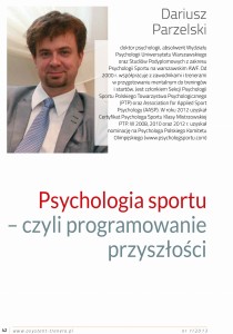 Psychologia sportu – czyli programowanie przyszłości