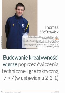 Budowanie kreatywności w grze poprzez ćwiczenia techniczne i grę taktyczną 7 × 7 (w ustawieniu 2–3–1)