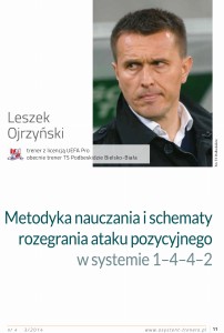 Metodyka nauczania i schematy rozegrania ataku pozycyjnego w systemie 1–4–4–2