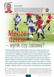 Mecze dzieci – wynik czy zabawa?