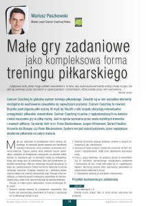 Małe gry zadaniowe jako kompleksowa forma treningu piłkarskiego