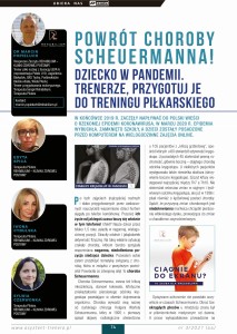 Powrót choroby Scheuermanna! Dziecko w pandemii. Trenerze, przygotuj je do treningu piłkarskiego