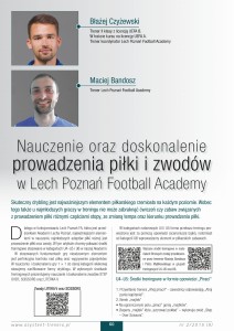 Nauczenie oraz doskonalenie prowadzenia piłki i zwodów w Lech Poznań Football Academy