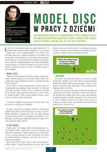 Model DISC w pracy z dziećmi