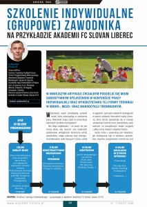 Szkolenie indywidualne (grupowe) zawodnika na przykładzie akademii FC Slovan Liberec