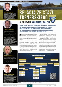 Relacja ze stażu trenerskiego w drużynie Frosinone Calcio