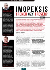 Imopeksis. Trener czy treser? Część I